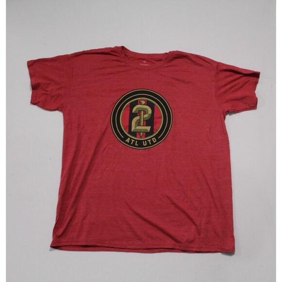 Atlanta United FC Men Red Tee Shirt Fanatics Short Sleeve Casual Size 3XL - Picture 1 of 8